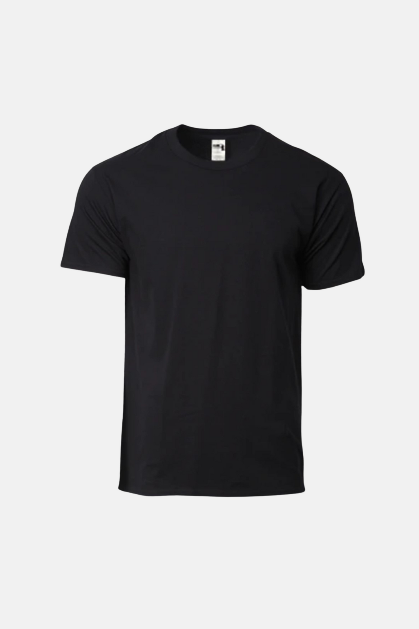 Black Cotton Crew Neck T-Shirt