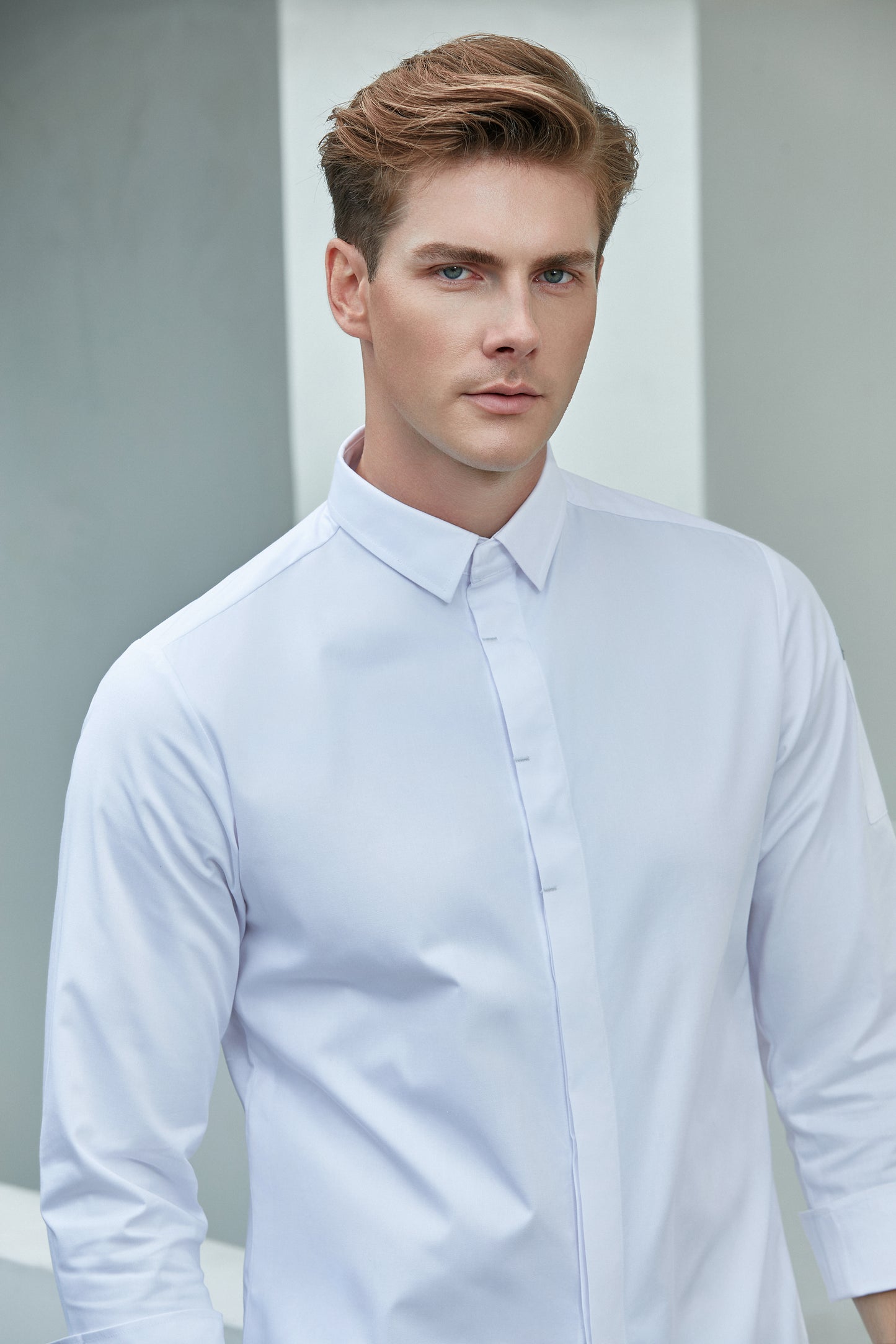 Flynn White, Long Sleeve chef jacket