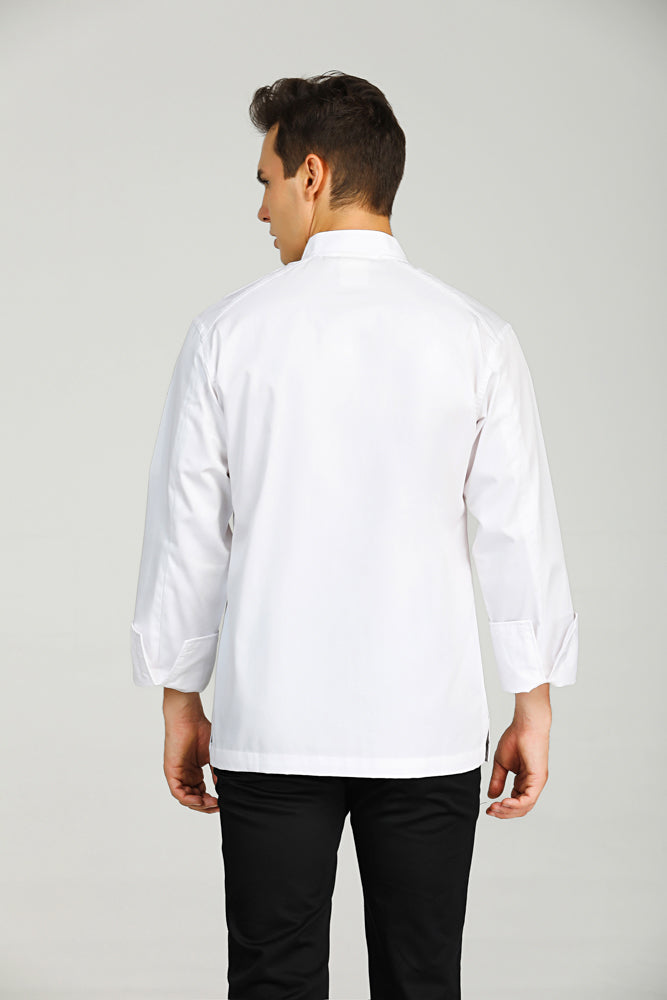 Tarragon White, Long Sleeve chef jacket