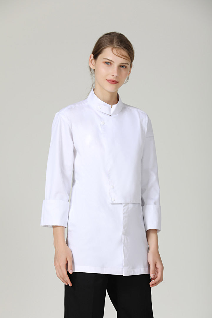 Premium Clover White Chef Jacket, Long Sleeve GC Collective – GC