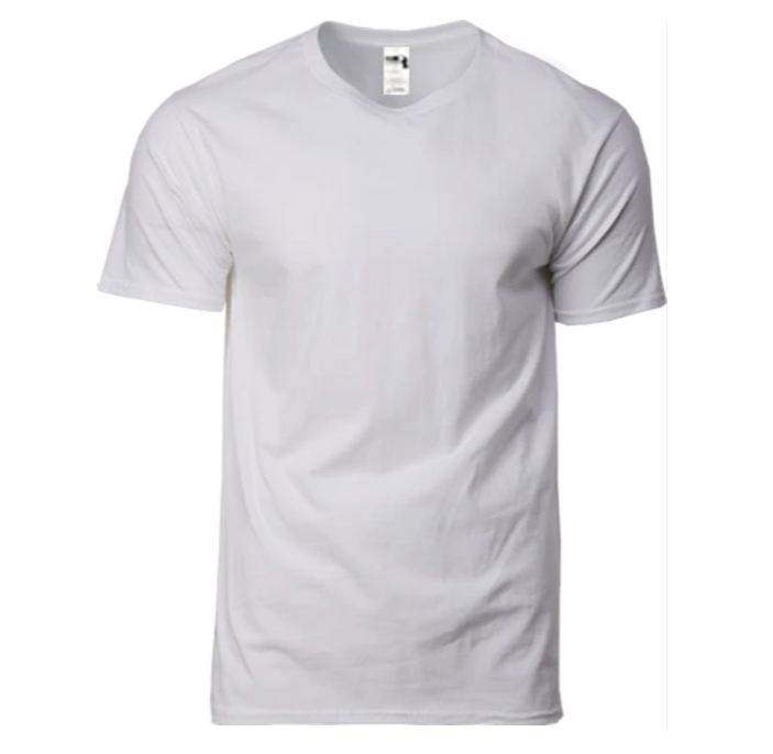 White Cotton Crew Neck T-Shirt