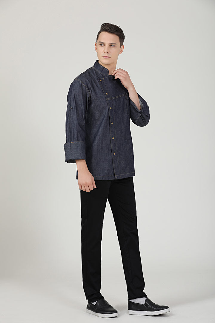 Dill Denim, Long Sleeve chef jacket