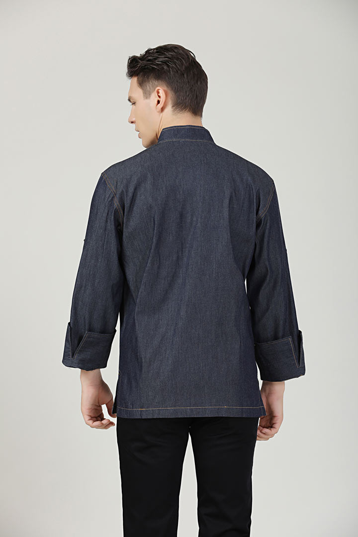 Dill Denim, Long Sleeve chef jacket