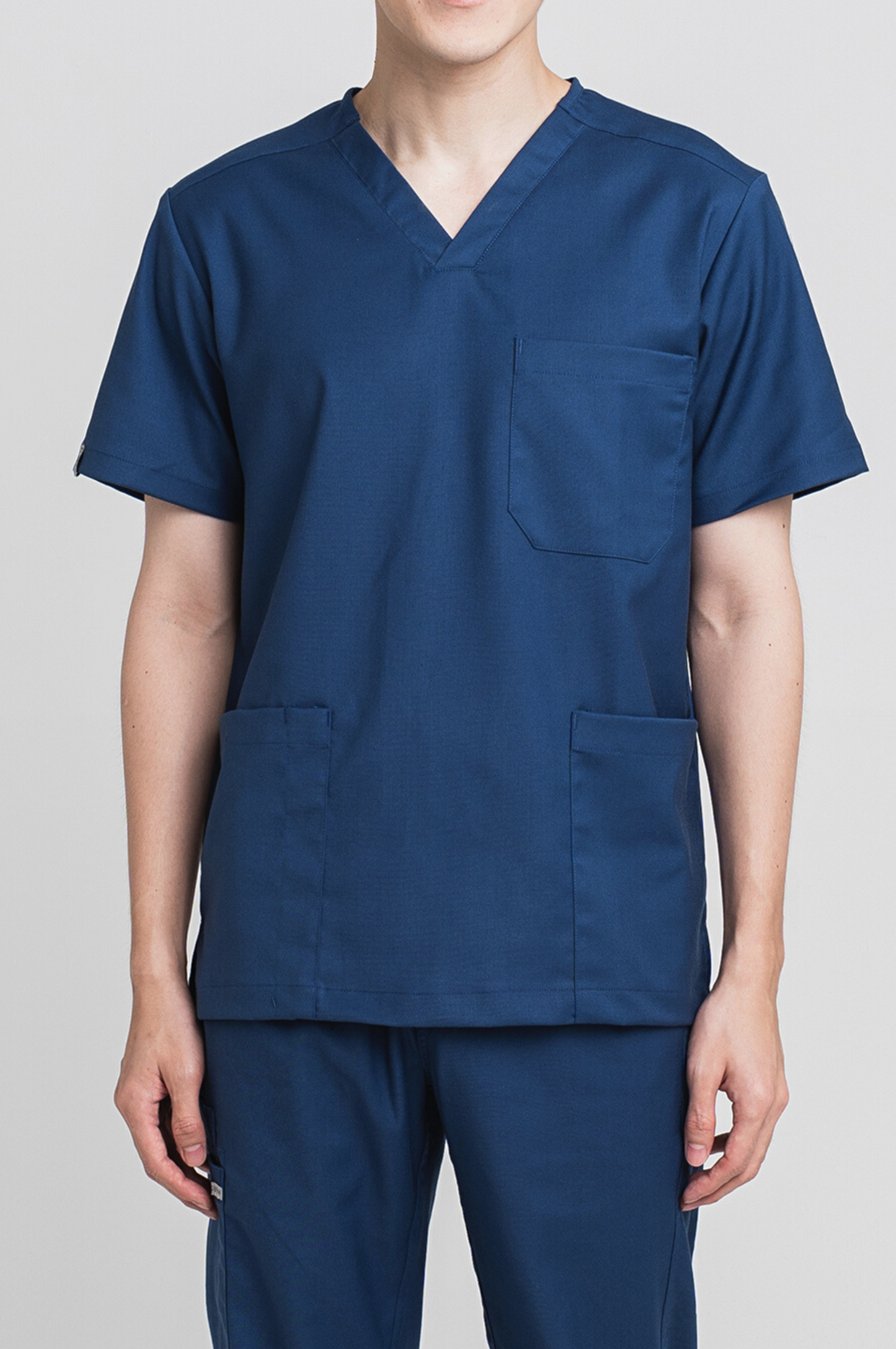 Lucas Blue Medical Medical Scrub Top, men