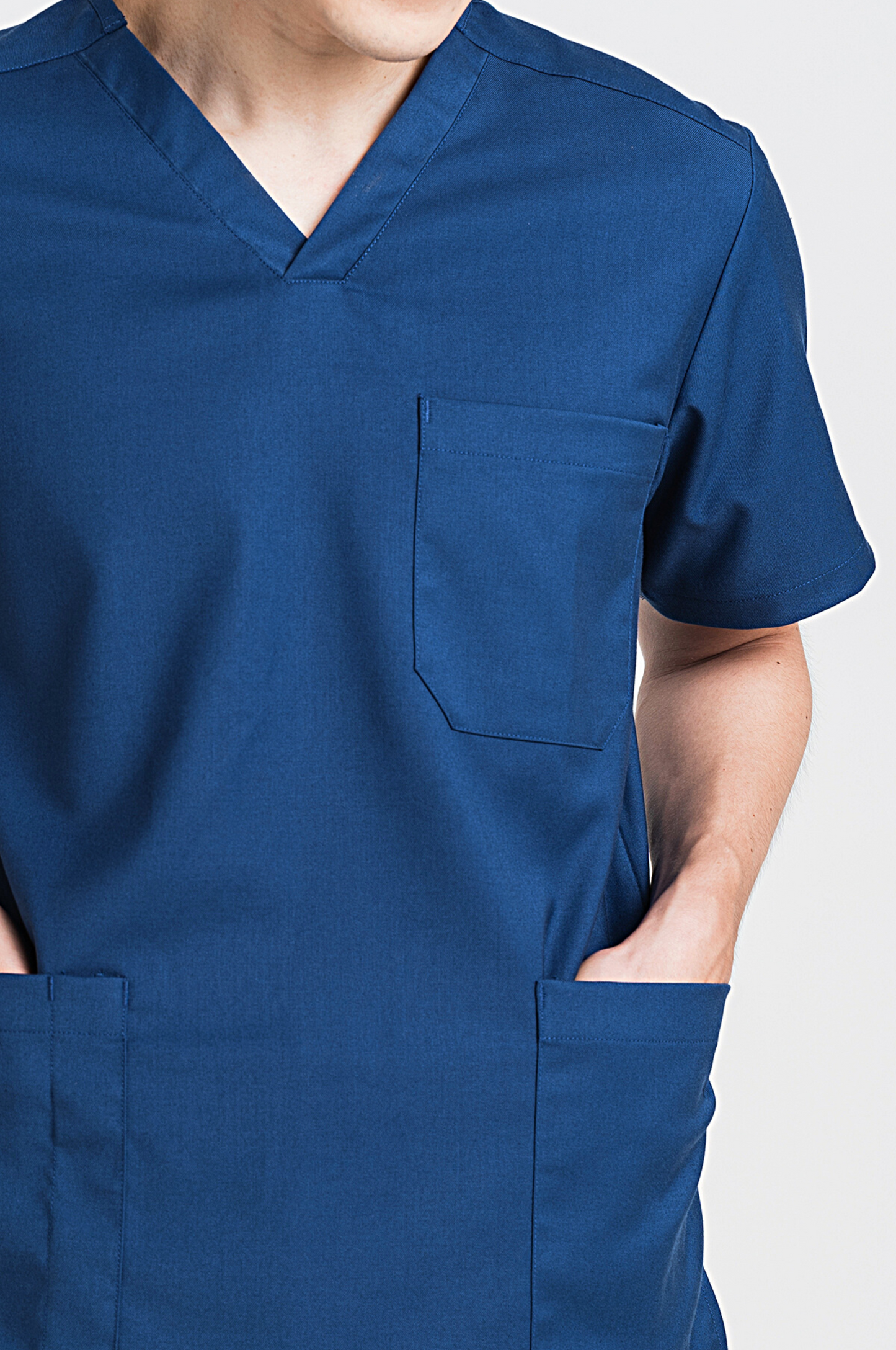 Lucas Blue Medical Scrub Top, Men