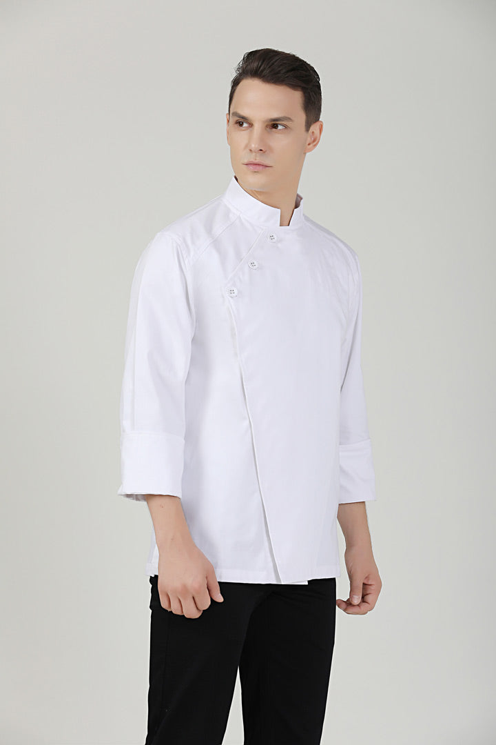 Pine White, Long Sleeve chef jacket