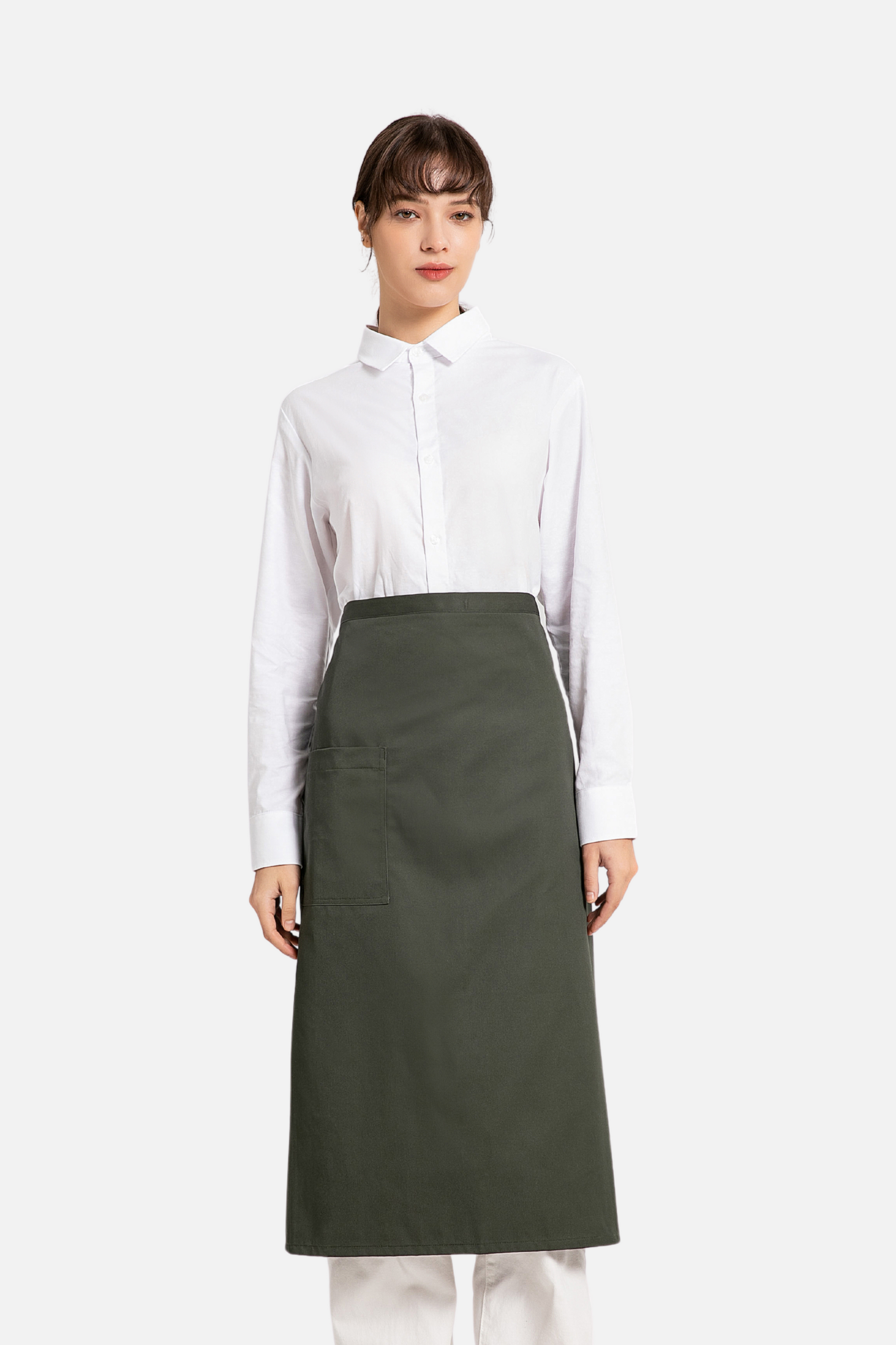 Olive Green Chef Half Apron