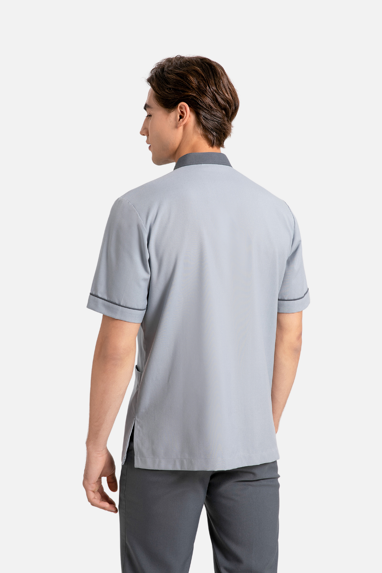 Ramsey Grey Housekeeping Shirt, Male