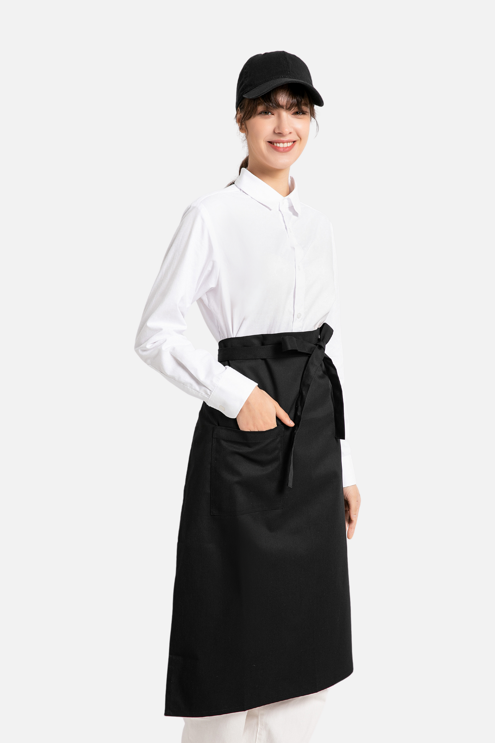 Black Chef Half Apron