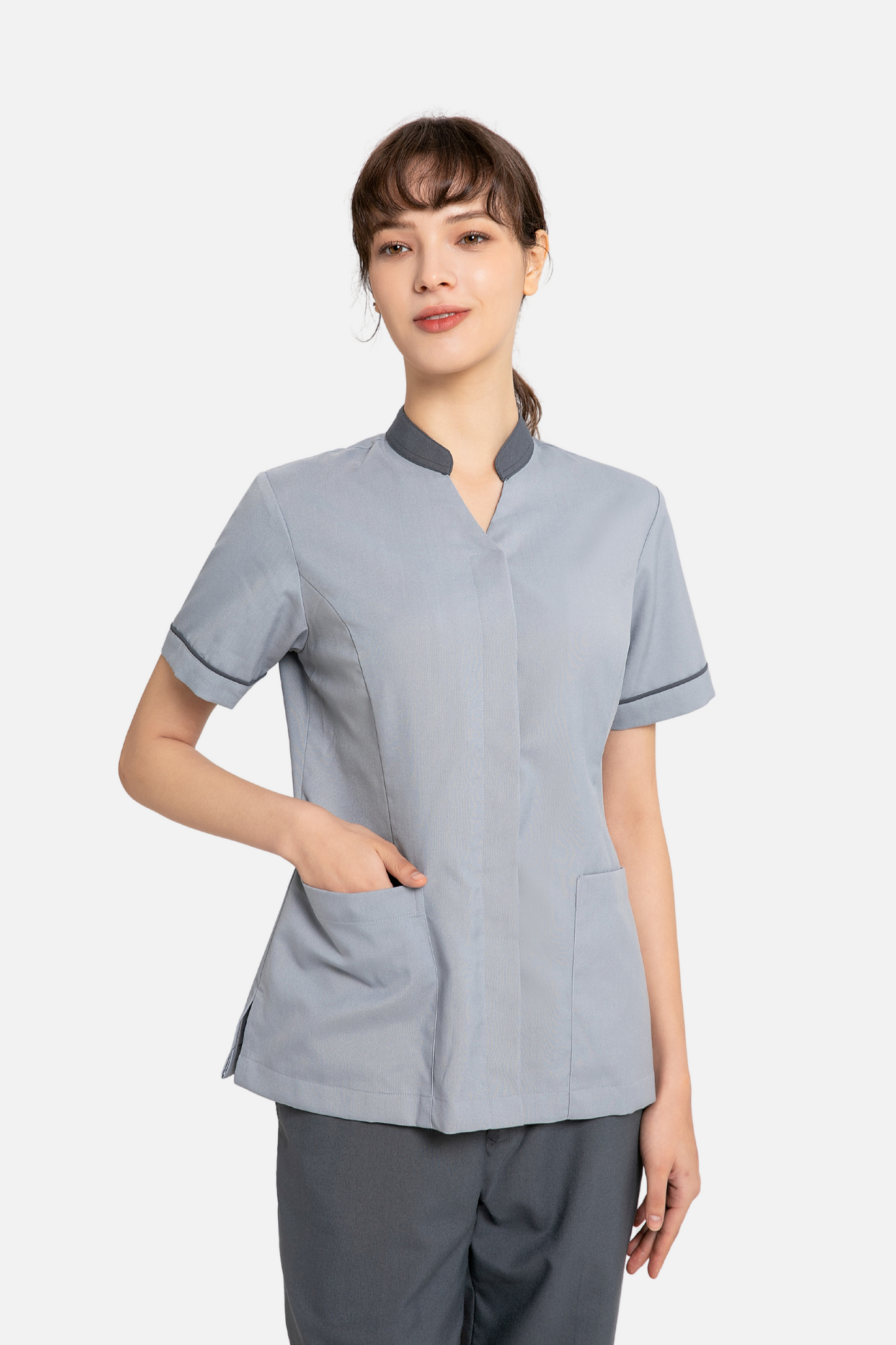 Rae Grey Housekeeping Blouse, Female