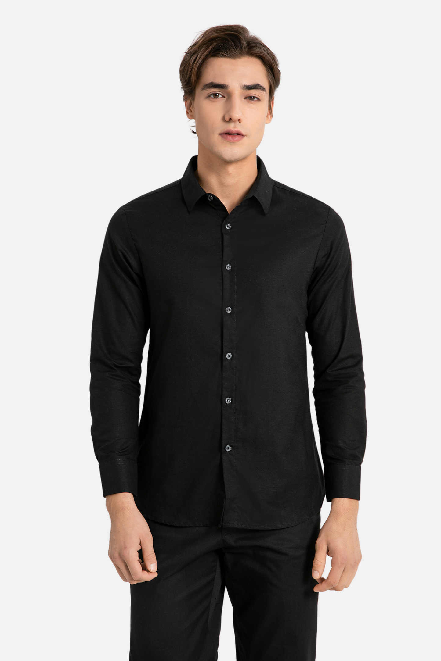 Skyler Long Sleeve Black Shirt