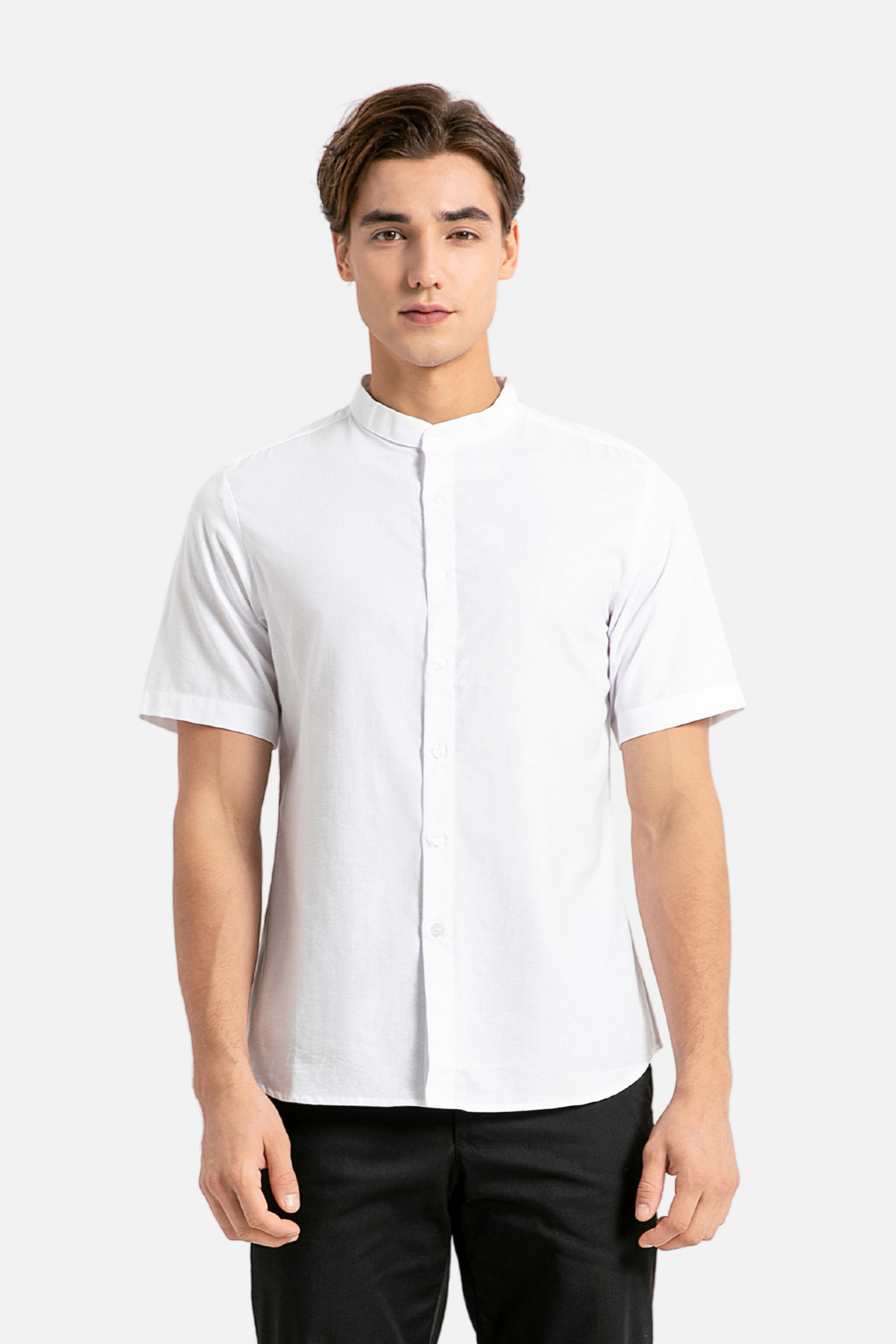 Brydan Short Sleeve White Shirt