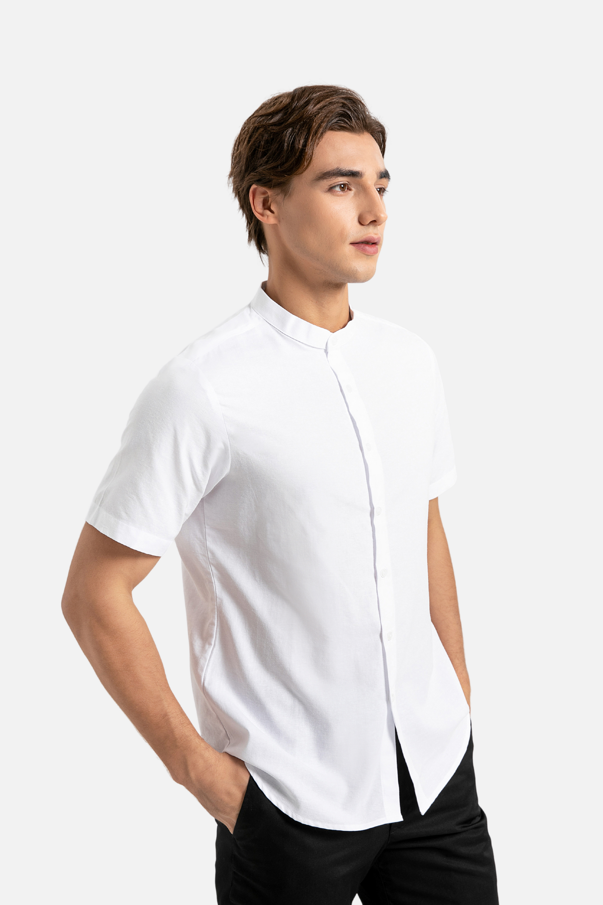 Brydan Short Sleeve White Shirt