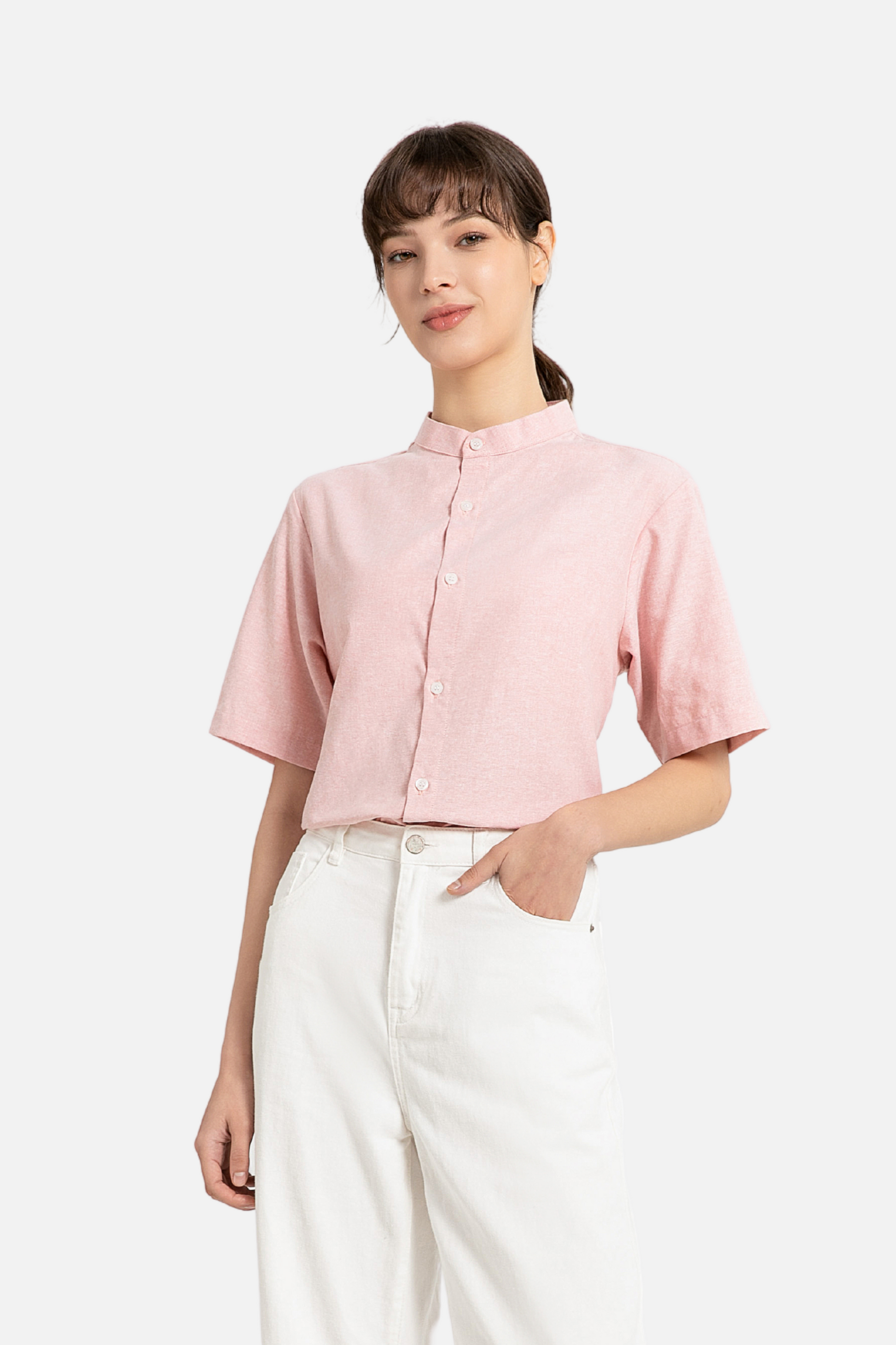 Brydan Short Sleeve Pink Shirt