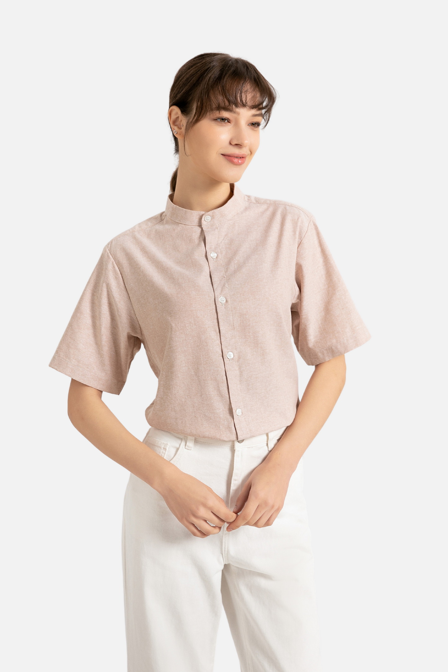 Brydan Short Sleeve Light Khaki Shirt