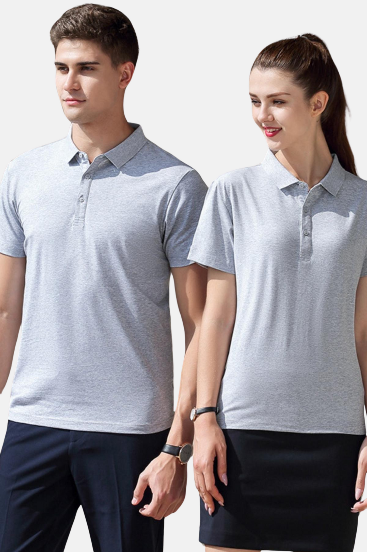 Grey Premium Polo T-Shirt