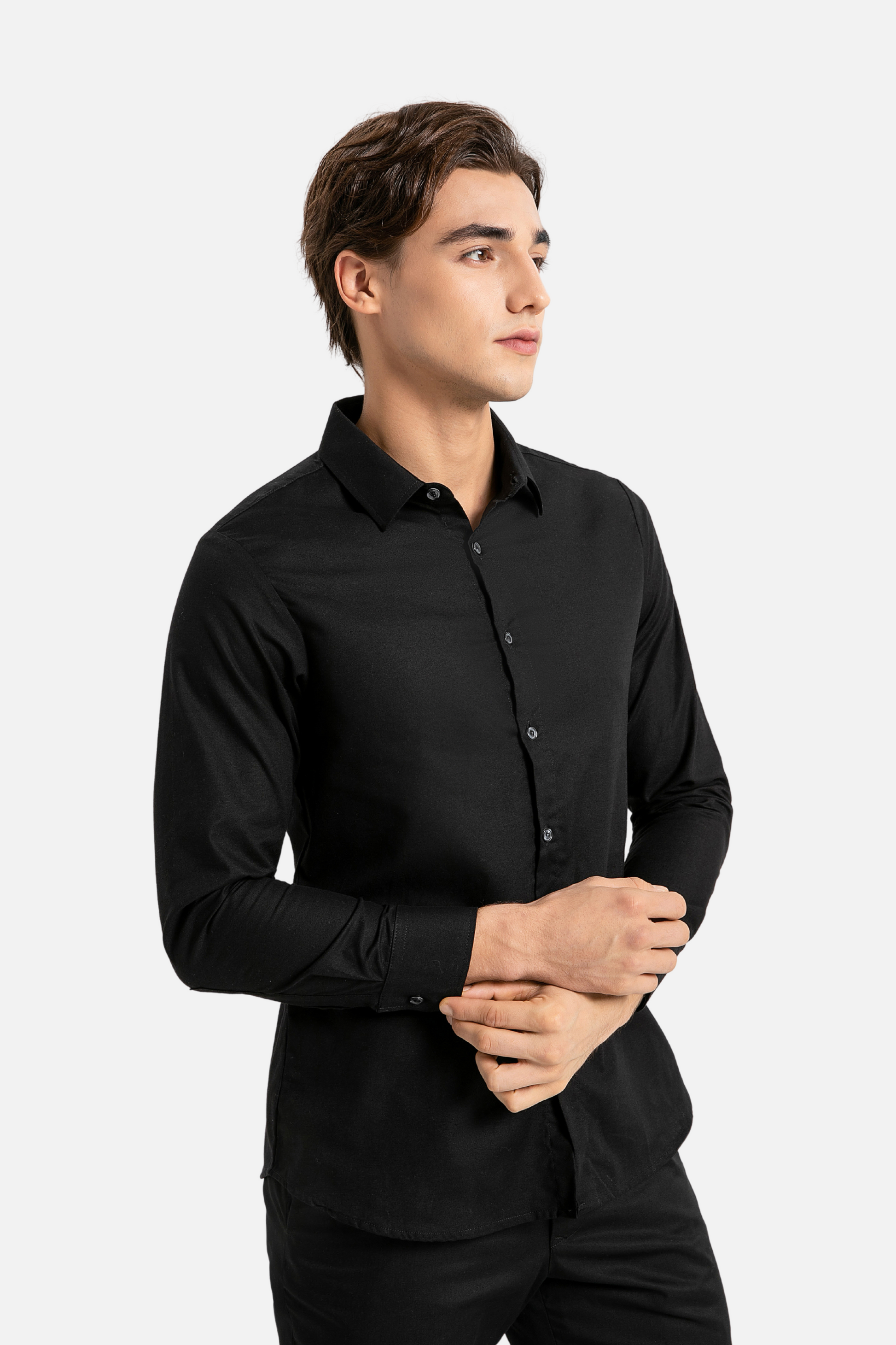 Skyler Long Sleeve Black Shirt