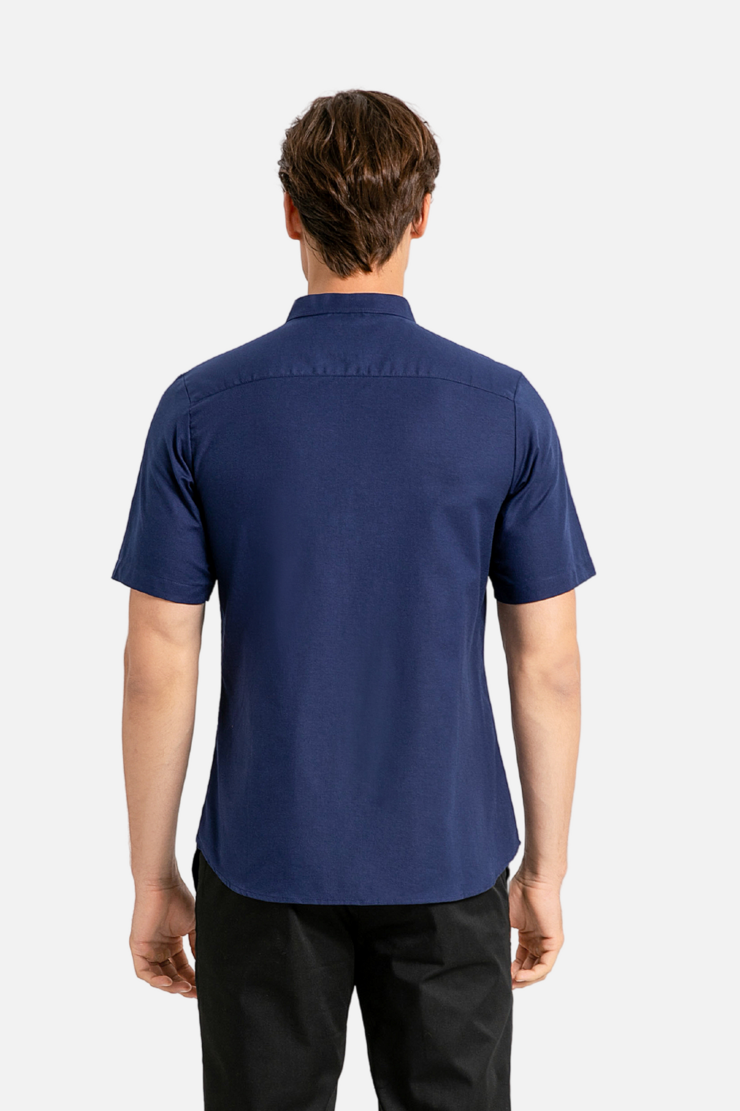 Brydan Short Sleeve Navy Blue Shirt