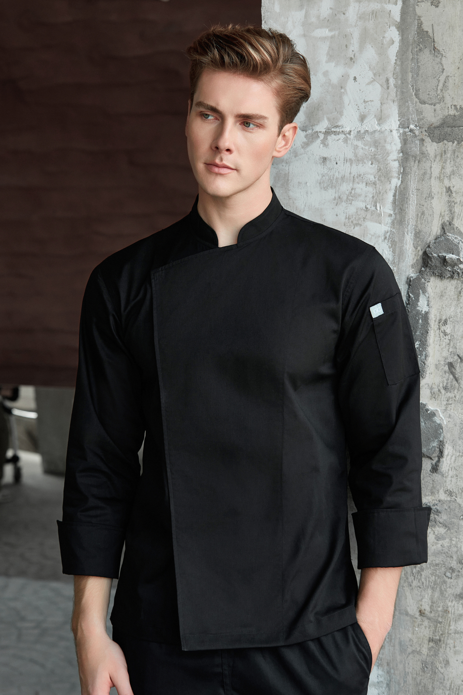 Banyan Black Long Sleeve chef jacket