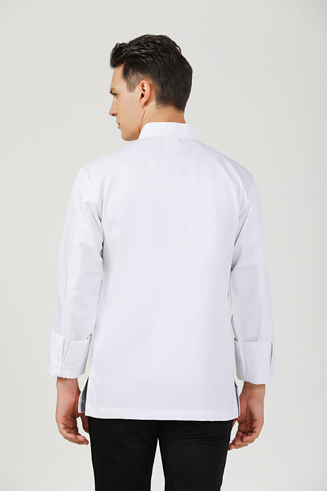 banyan white long sleeve chef jacket