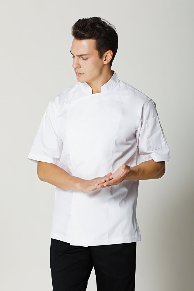Banyan White Short Sleeve Chef Jacket