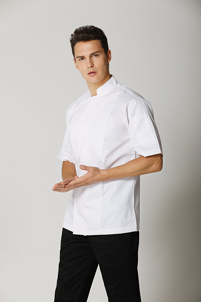 Banyan White Short Sleeve Chef Jacket