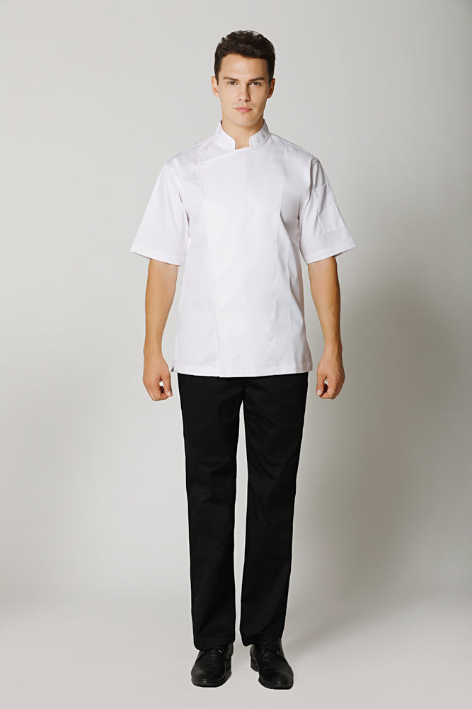 Banyan White Short Sleeve Chef Jacket