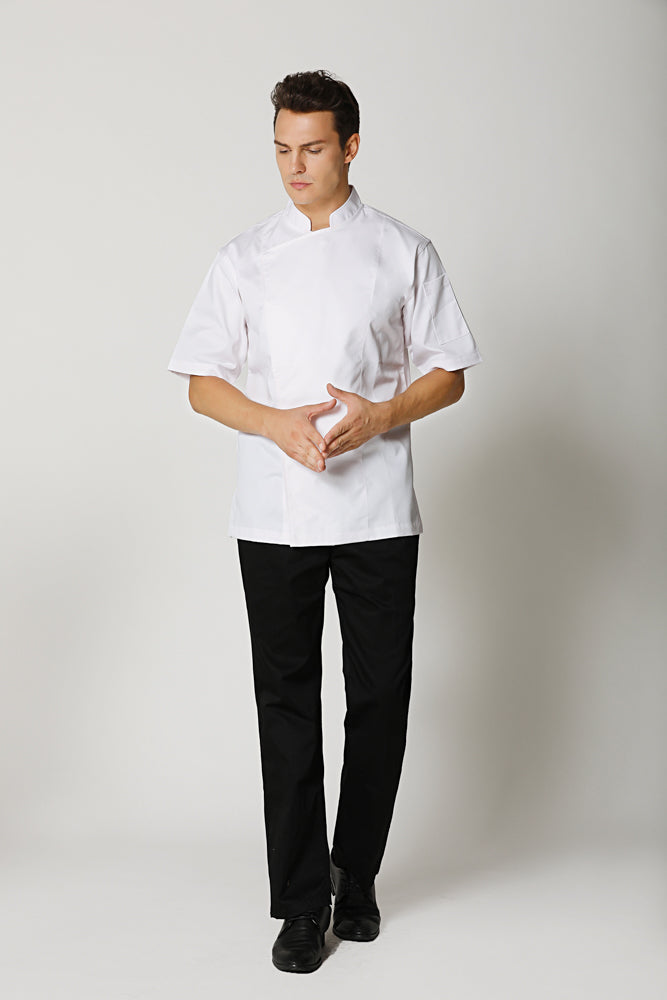 Banyan White Short Sleeve Chef Jacket