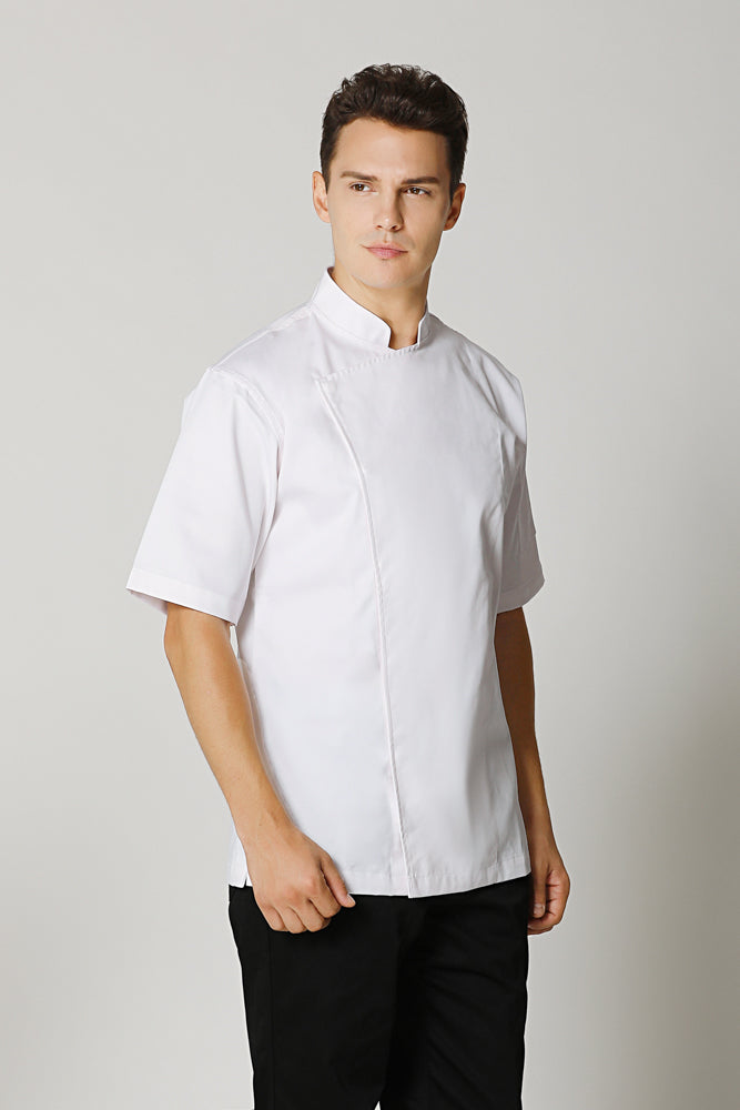 Banyan White Short Sleeve Chef Jacket 5