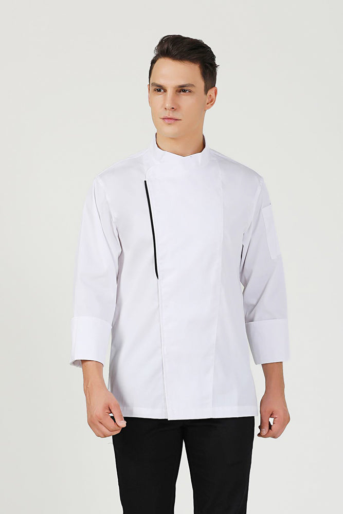 Basil White, Long Sleeve chef jacket