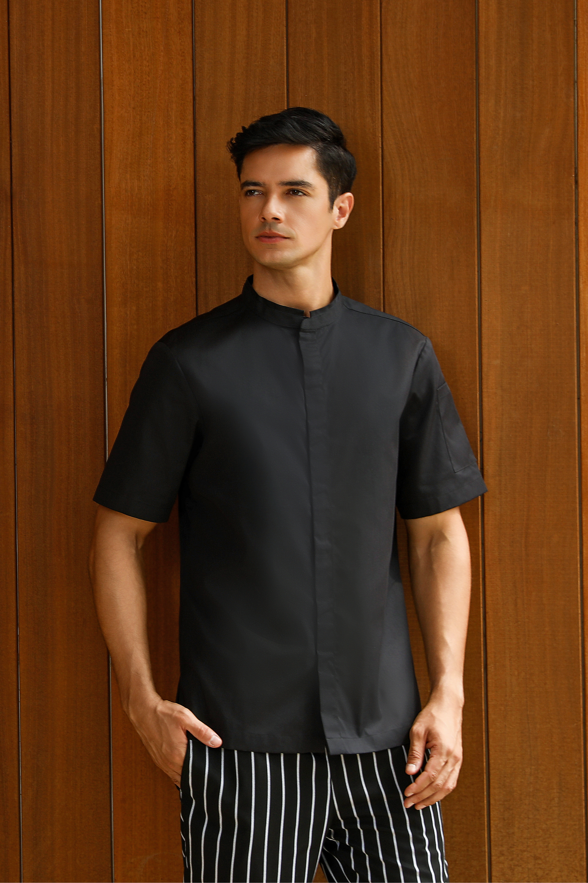 Bennett Black Chef Jacket, Short Sleeve