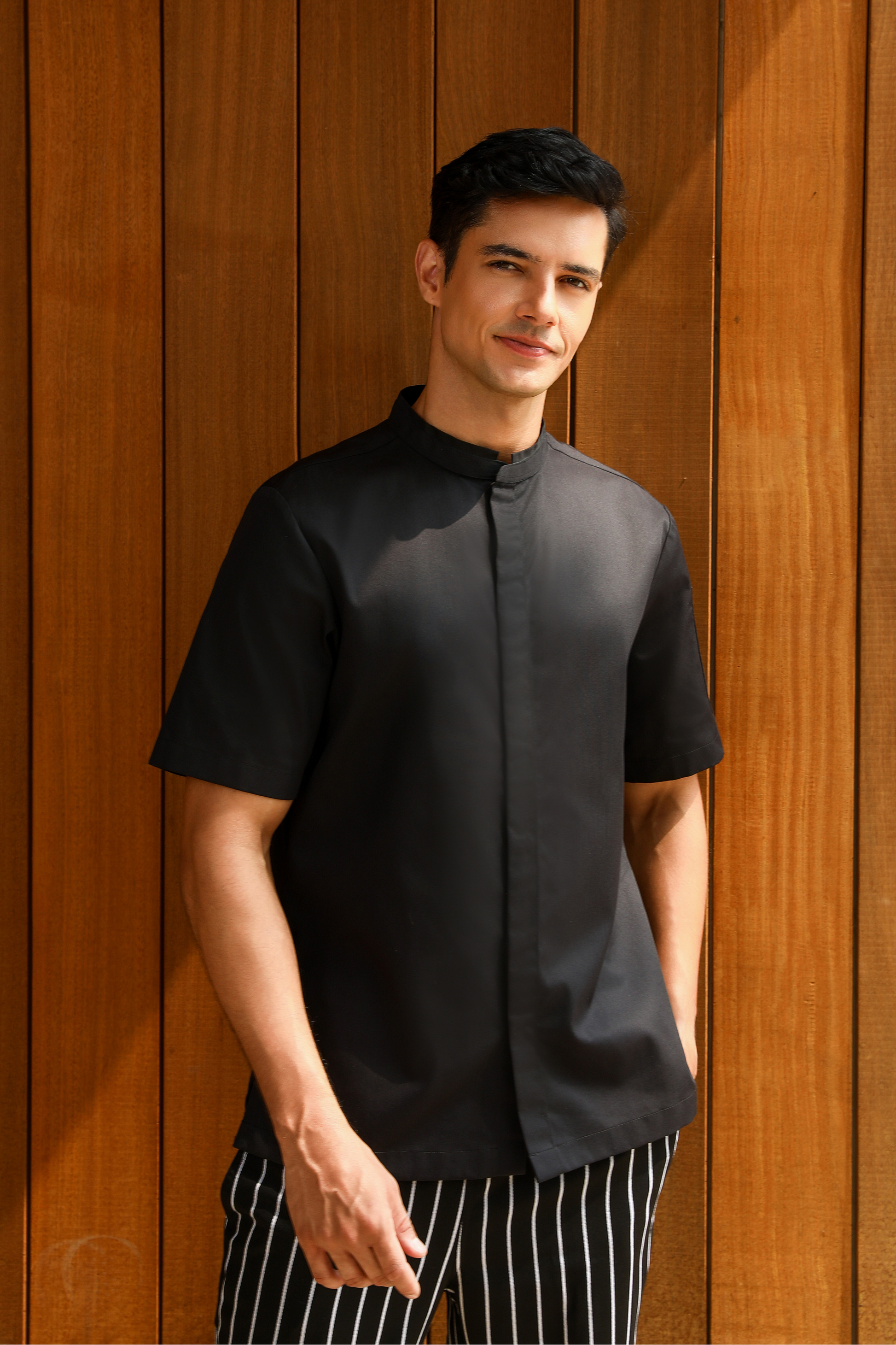Bennett Black Chef Jacket, Short Sleeve