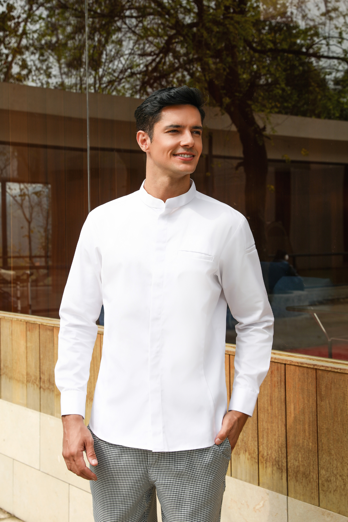 Bennett White Chef Jacket, Long Sleeve