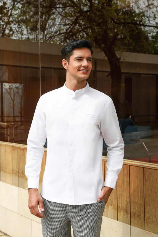 Bennett White Chef Jacket, Long Sleeve