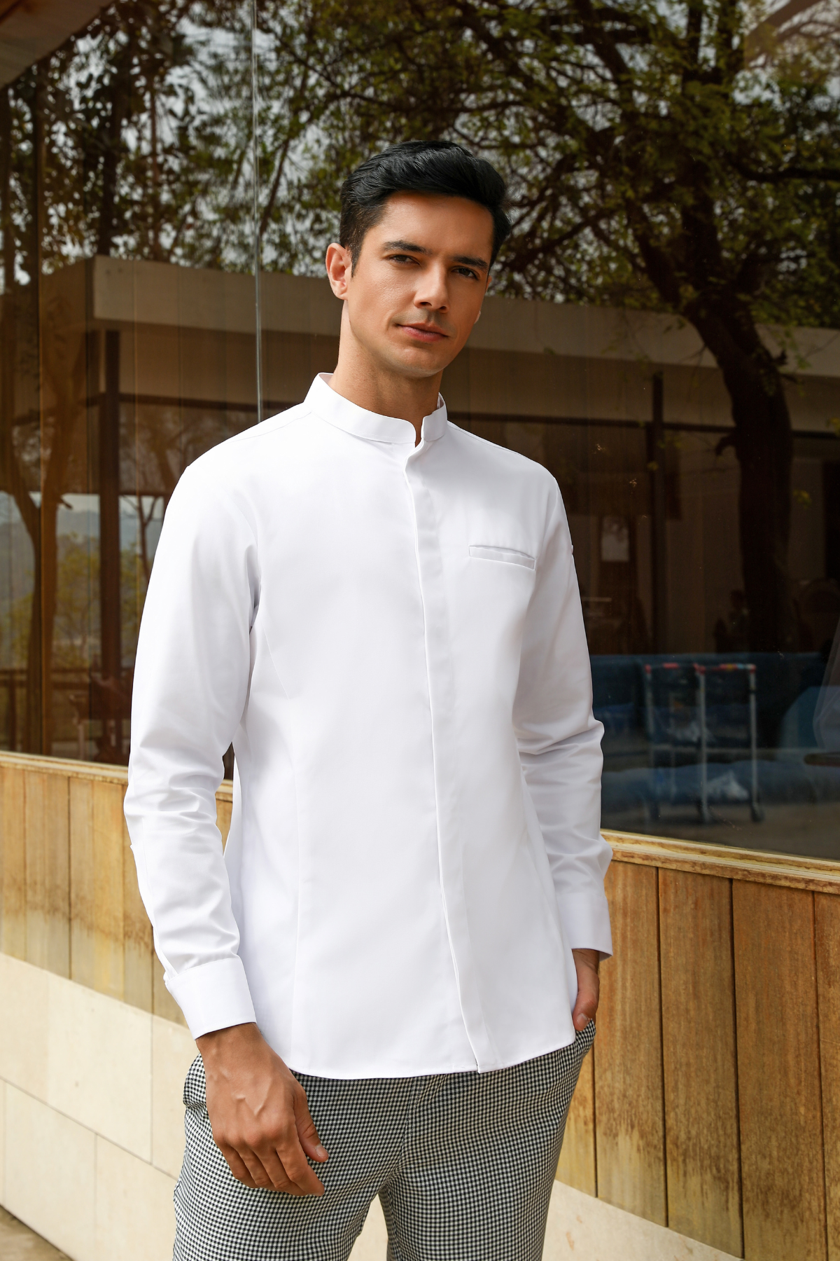 Bennett White Chef Jacket, Long Sleeve