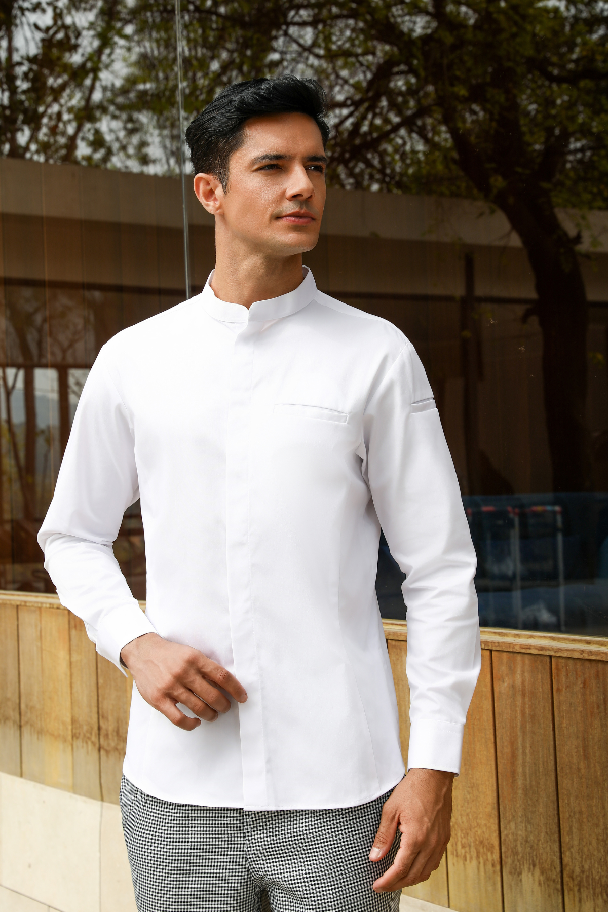 Bennett White Chef Jacket, Long Sleeve