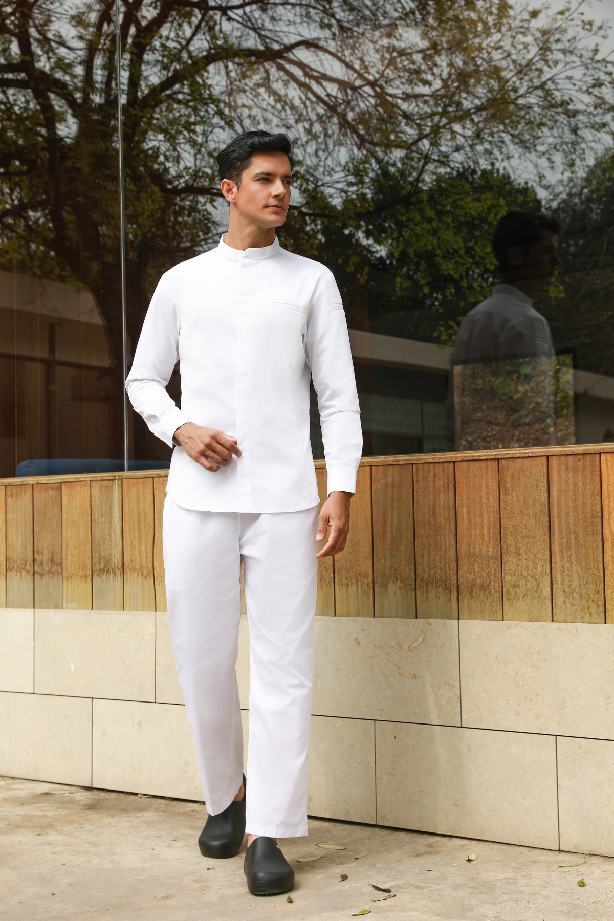 Bennett White Chef Jacket, Long Sleeve