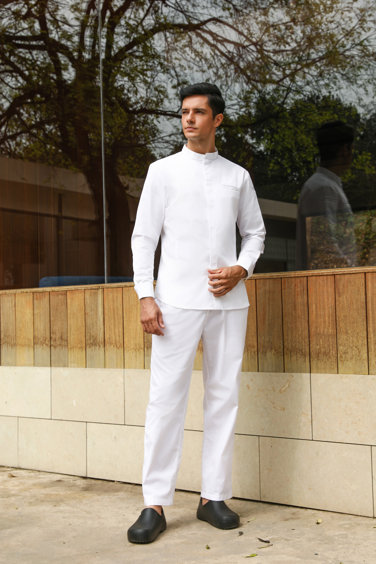 Bennett White Chef Jacket, Long Sleeve
