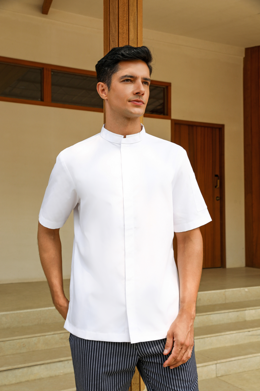 Bennett White Chef Jacket, Short Sleeve