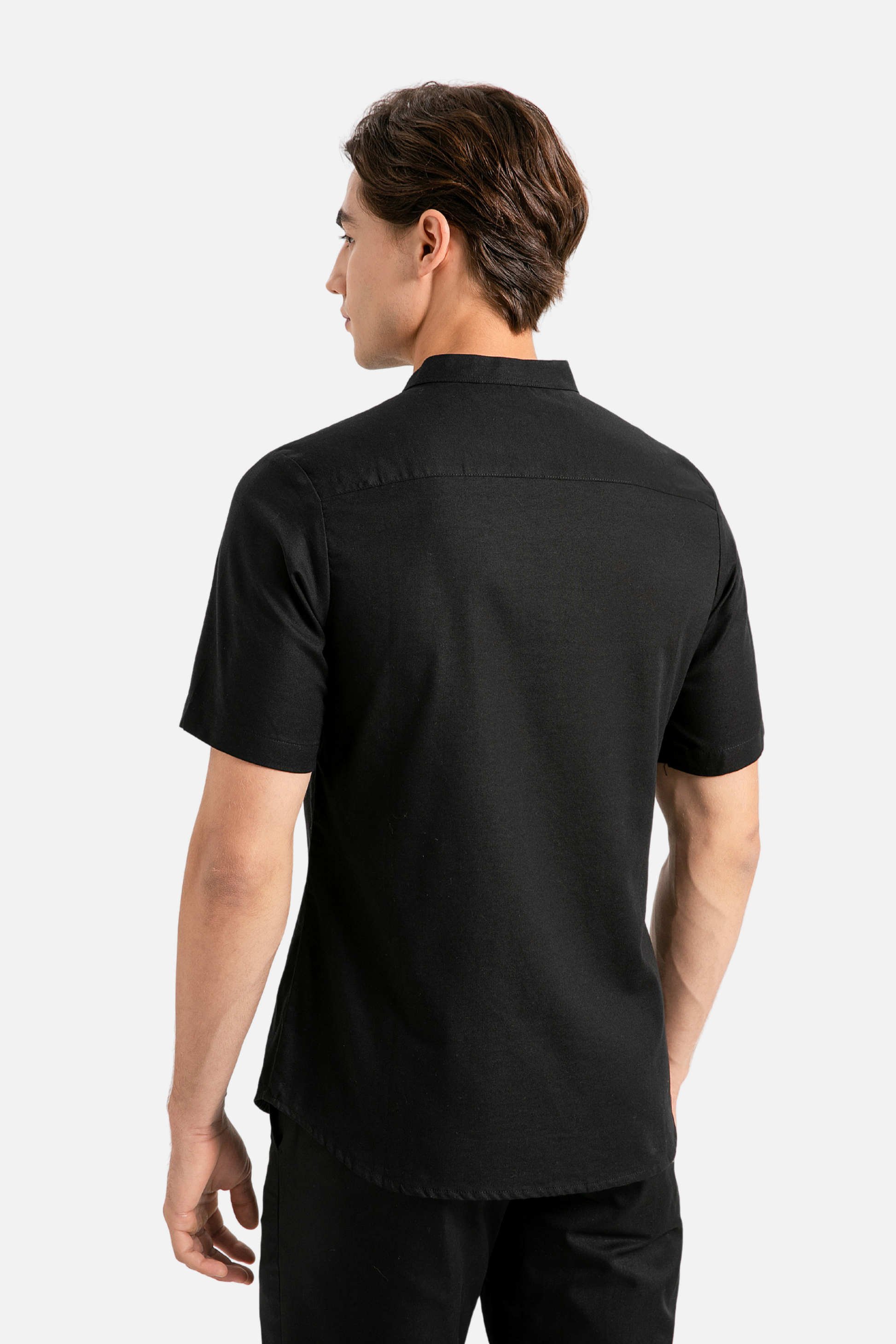 Brydan Short Sleeve Black Shirt