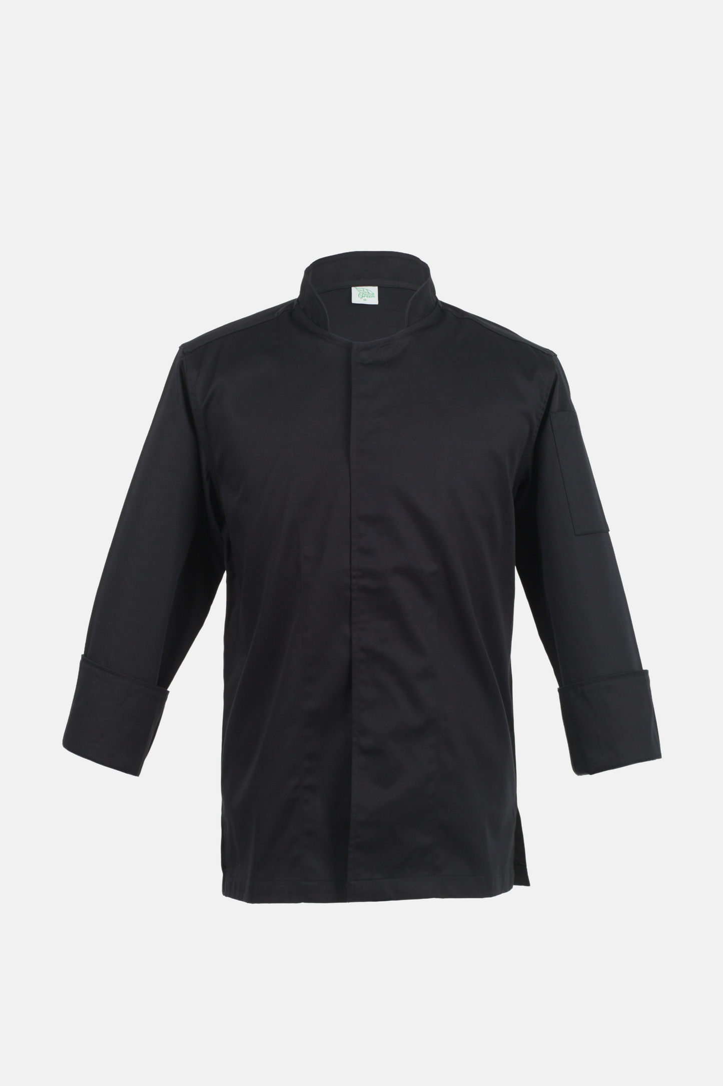 Acuba black long sleeve chef jacket