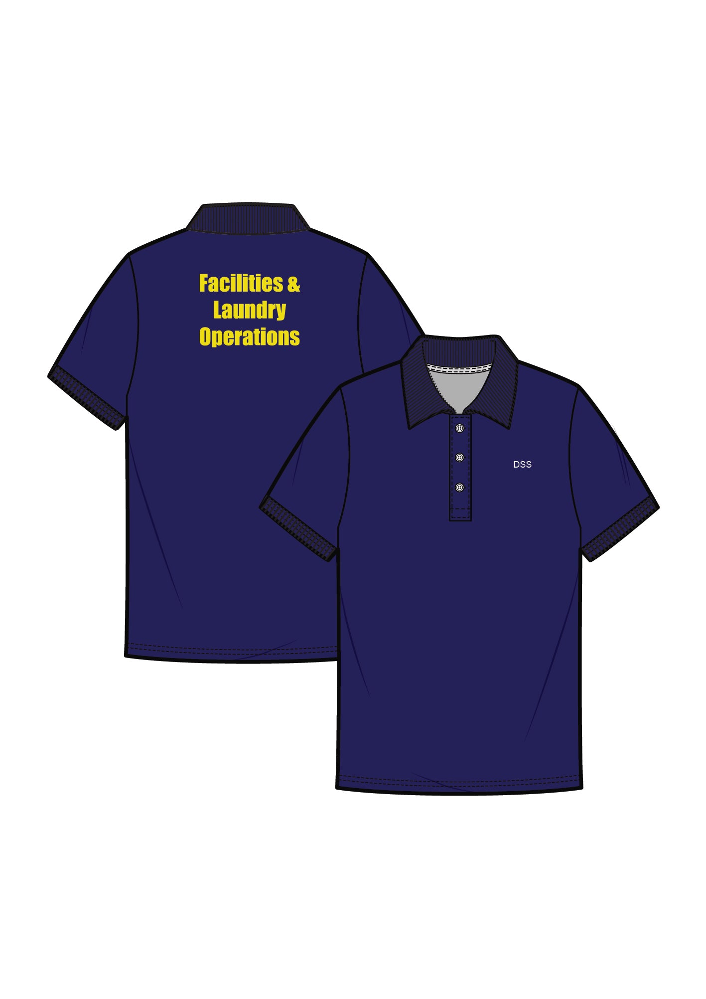 APSN Navy Blue Polo Shirt, Hotel & Accommodation Services