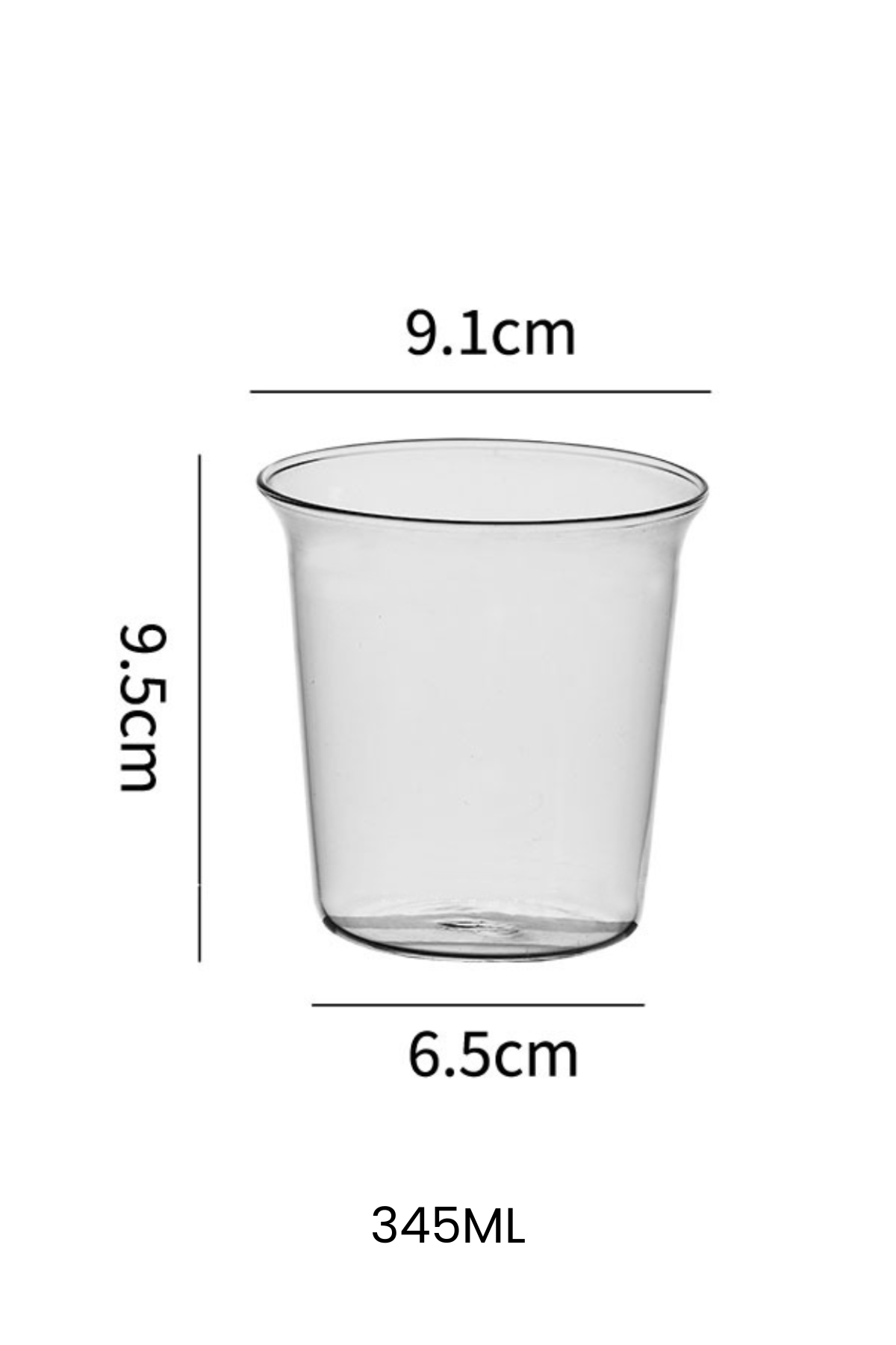 Glass Cup 345ml