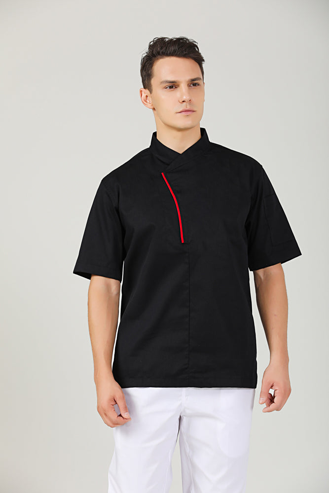 Parsley Black, Short Sleeve chef jacket