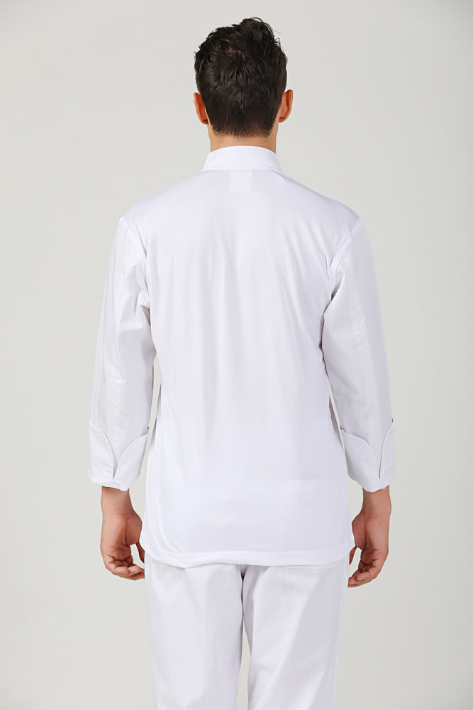 Peppermint White, Long Sleeve chef jacket