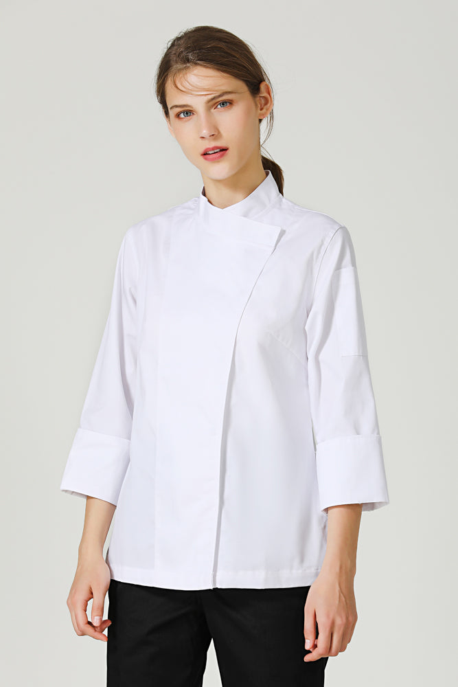 Rosemary White, Long Sleeve women chef jacket