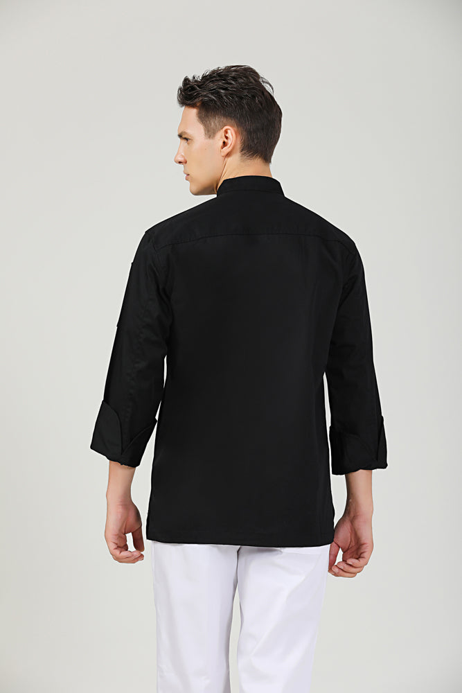 Thyme Black, Long Sleeve chef jacket