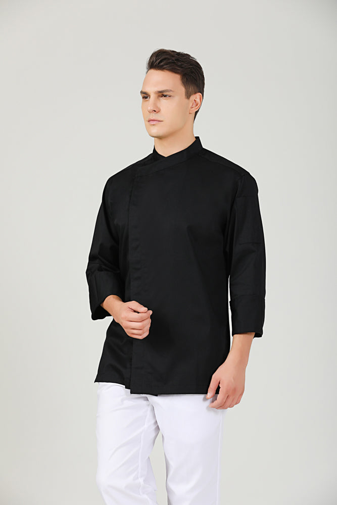 Thyme Black, Long Sleeve chef jacket