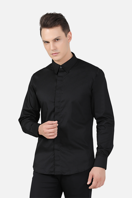 Unisex Black Service Shirt