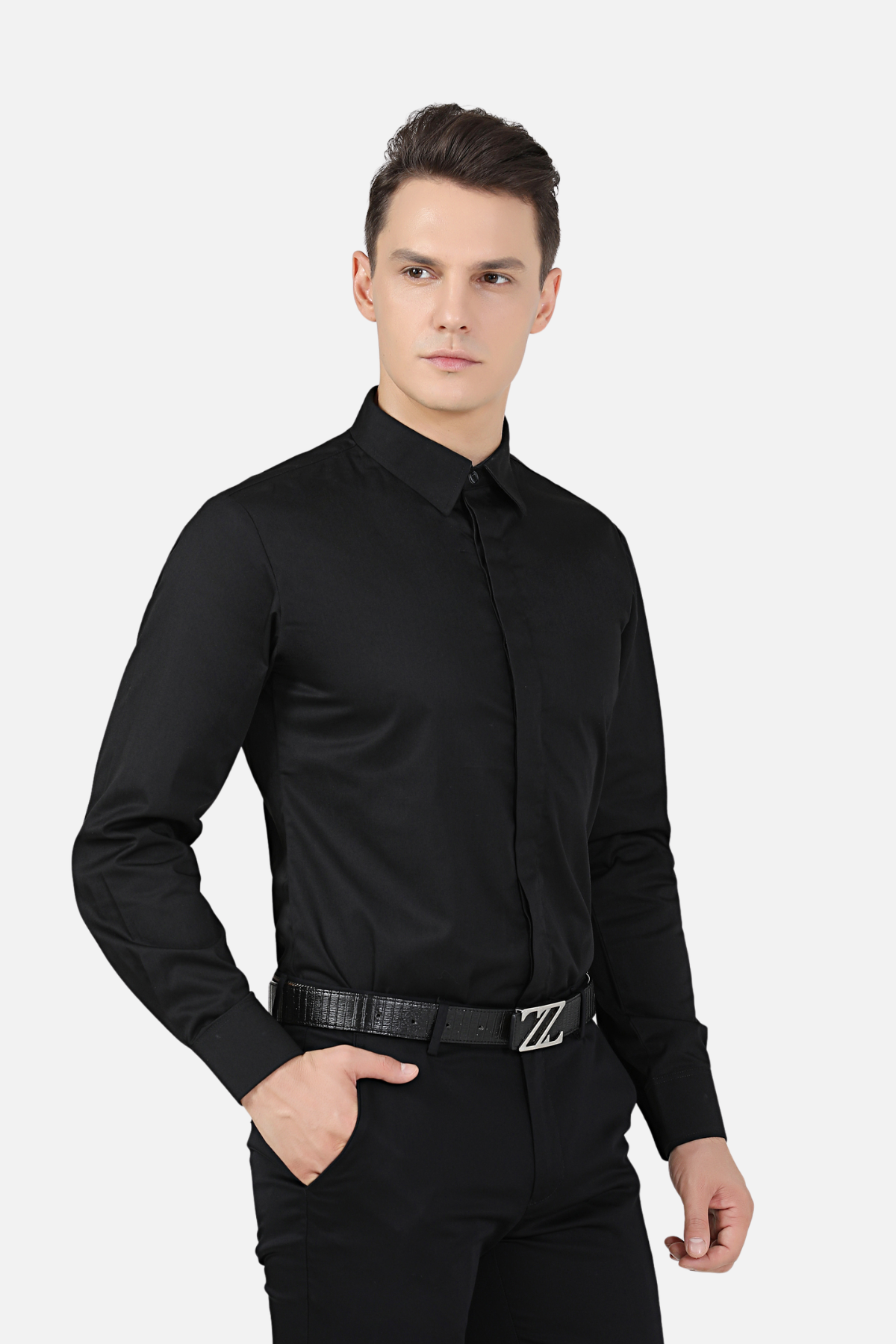 Unisex Black Service Shirt